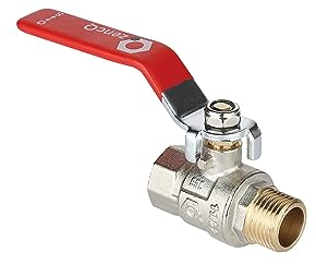 zencQ Válvula de Bola 3/4 Pulgada MF Palanca Mango - PN40 bar Válvula de Bola de Latón con Palanca para uso industrial, barriles de agua de lluvia con rosca interna y rosca externa (3/4'')