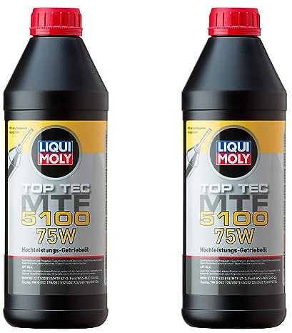 LIQUI MOLY Top Tec MTF 5100 75W | 1 L | Getriebeöl | Hydrauliköl | Art.-Nr.: 20842 (Packung mit 2)