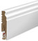 Plinthe en MDF lisse, longueur 207 cm, hauteur 8 cm, épaisseur 1,6 cm