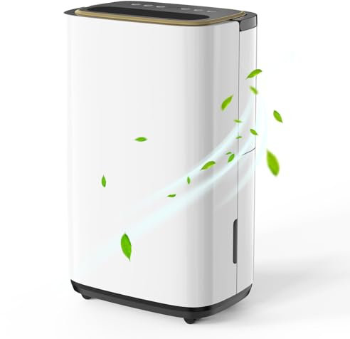 Dehumidifier 20L for Home, Smart Dehumidifier With Humidity Display, Three Dehumidification Modes, 24H Timer, 2 Fan Speed, Home Dehumidifier for Drying Clothes Bedroom Bathroom