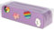 Grafoplás Astuccio in silicone Pins Bits&Bobs | 2 scomparti | 20 x 5,5 x 6,5 cm | Colore lavanda pastello | Include 8 perni intercambiabili | Ornamenti per entrambi i lati Materiale scolastico,