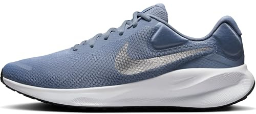 Nike Revolution 7 Straßenlaufschuh für Herren, Ashen Slate/Metallic Silver-White, FB2207-403, 40 EU (7 US)
