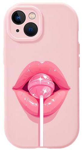 ROSE RAIN Soft Phone Case Compatible with iPhone 16 Pro Max Case 15 14 13 12 Plus Shockproof Protective Phone Cover for Women Girls Cute Fashion Aesthetic Punk Style Z1221 Pink