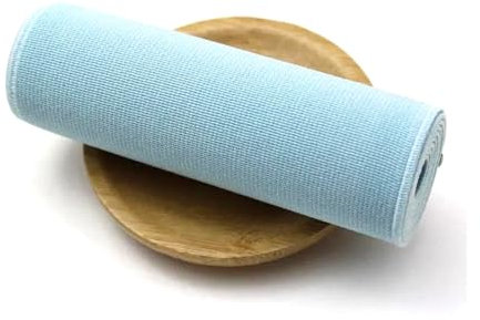 Rodsah 2 Meter 10 cm breite Gummibänder für Unterwäsche, doppelseitiges Gummiband, Kleidung, Nähzubehör,Hellblau,10cm