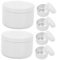 ELAYARD 6 Pièces Boîtes D'Huile Essentielle Boîtes À Biscuits Conteneurs De Stockage D'Huiles Essentielles Pots De Bougies Avec Couvercles Boîtes De Bougies Avec Couvercles Récipients