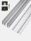 Wardrobe Sliding Door Track Hardware Kit,3 Track Aluminum Rails with Pulley program Sliding Glass Door Track Repair,Terrace Glass Screen Door Guide(300cm)