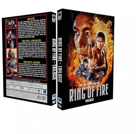 4Disc Mediabook - Ring of Fire Trilogie - Limited Uncut 222 Edition DVD + 3 Blu-ray