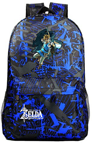 LSDKJFG Teen The Legend of Zelda Rucksack, großes Fassungsvermögen, Schultasche, wasserabweisend, Segeltuch, Tagesrucksack für Schüler, Farbe 14, One size