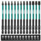 Torx Bits Set Lang Hakkin 13 Stück Bitsatz für Akkuschrauber 50mm 90mm 150mm 1/4 Schraubenzieher S2 Torx Schraubenzieher Bit Set mit Loch T8,T10,T15,T20,T25,T27,T30,T40