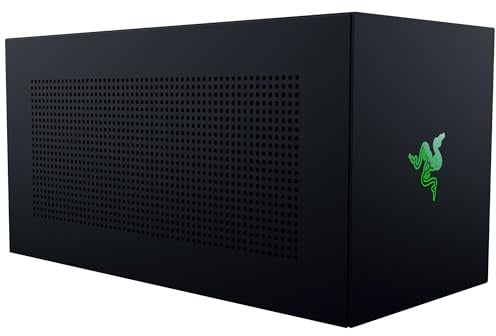 Razer Core X V2 External Graphics Enclosure (eGPU): Compatible with Windows 11 Thunderbolt 4/5 and USB 4 Laptops & Devices - 4 Slot Wide NVIDIA/AMD Graphics Cards PCIe 4.0 Support - 140W PD via USB C
