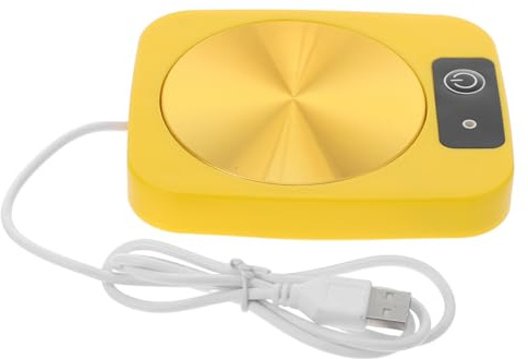 Alipis Chauffe-Tasse Portable à Température Contrôlée Plaque Chauffante USB pour Bureau Voyage et Maison Maintien des Boissons Chaude Facile à Nettoyer Cadeau Pratique
