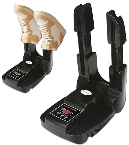 flintronic Asciuga Scarpe Elettrico,Portatile Supporto Pieghevole Regolabile e Timer,Asciugatura Rapida per Scarpe, Calzini, Guanti, Cappelli