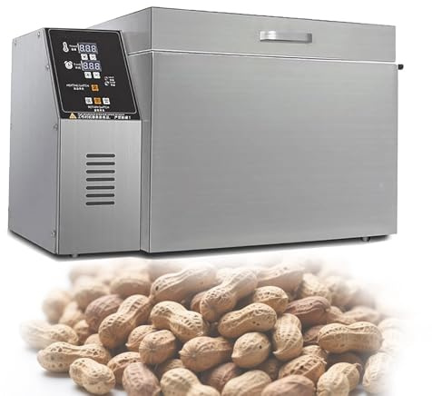ZHIGUANYUN Electric Nut Roaster, Electric Coffee Bean Roaster - Adjustable Time and Temperature, Automatic Timing Coffee Roasters for Home Use, Non-Stick Pan Type10