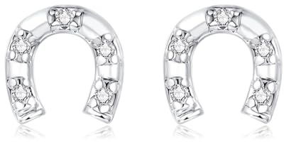 Cangall Ohrstecker Silber 925 Klein, 925 Sterling Silber Blumen/Pet Paw/Unendlichkeit Kreuz Ohrstecker mit Zirkonia, Süße Flache Ohrringe Stecker, Schlafen Knorpel Ohrringe für Damen Männer