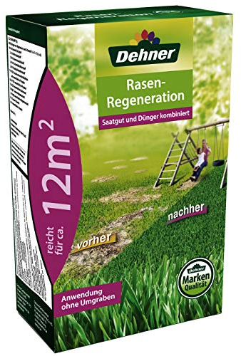Dehner Rasen-Regeneration, 0.4 kg, für ca. 12 qm, Grün