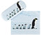 VON LILIENFELD Brillenetui Pinguine Motiv Etui Brille Mikrofaser Brillenputztuch Brillenbox Stabiles Hardcase Set mit Stoff bezogen