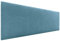 DHOME Cabecero de Polipiel o Tela AQUALINE Liso cabeceros Cabezal tapizado Cama Lujo (Tela Turquesa, 135cm (Camas 120/135/140))