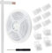 Aroidful 32.8ft 3Pin LED Strip Light Extension Cable Wire and 10Pcs 3 Pin LED Strip Connectors Strip to Wire Connection for 10mm Wide Waterproof or Bare Panel 2812-2811-6803-1903 LED Strip Light