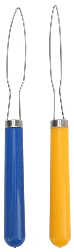 2er-Pack Knopfhaken-Anziehhilfen mit Reißverschluss-Zugknopfhilfe und Reißverschlusszug-Helfer für Knopf-Hilfsgerät Hemd- und Mantel-Knöpfhilfe für ältere Menschen