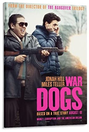 Malerei auf Leinwand Kein Rahmen War Dogs Jonah Hill Miles Teller Film-Leinwand-Kunstposter für Raum, ästhetische, Coole Wanddekoration, Alternative hängende Malerei 60x90cm