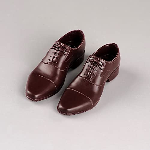 1/6 Scale Plastic Shoes Model Fit 12'' Action Figure Body Dolls for Fan Collection (Brown Shoes)