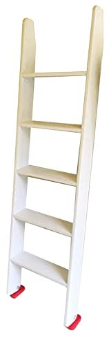 Bunk Ladder Heavy-Duty Loft Bunk Ladder with Rubber Pad, Eco-Friendly Wooden Bunkhouses Appartments Step Ladder, Sbunk Bed Ladder for Dormitory/Home/Lift Bed/150Cm/59