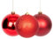 Weihnachtskugeln, bruchsicher, dunkelrot, 15 cm, 3 Stück