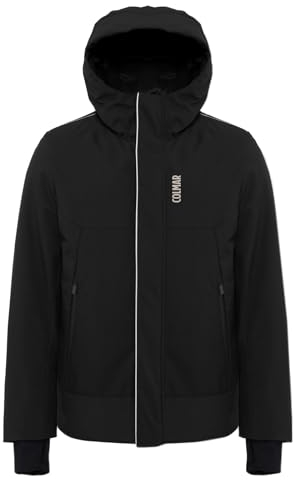 Colmar Herren-Skijacke aus Watte mit Kapuze - Schwarz, Schwarz