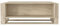 moebel17 Couchtisch Sofatisch Wohnzimmertisch Tisch fürs Wohnzimmer, Holz, Beige Granit Optik, Hochglanz, Ablagefächer, viel Stauraum, Designertisch, 107 x 41 x 60 cm 2482