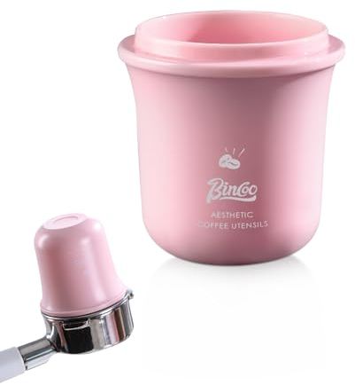 Bincoo Coffee Dosing Cup for 58mm Portafilters-Multi-Use Espresso Coffee Dosing Cup for Weighing,Dosing,and Aroma,Compatible with Espresso Machines(58mm pink)