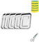 Backblech, 5-teiliges kleines Edelstahl-Ofenblech, Kuchenblech-Set, rechteckige Ofenform zum Backen, Braten, Servieren, spülmaschinenfest (36 x 27 x 2 cm)