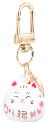BESPORTBLE Porte-clés chat porte- style japonais pour ou trousseau de clés, durable et polyvalent, utilisable comme porte-clés de ou porte-clés de voiture