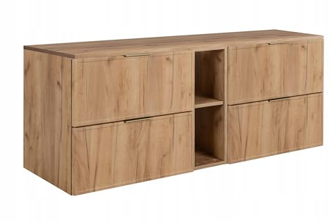 RODAN Schrank Goldene Eiche Möbelstück Bastelplatte 140,6 x 58,6 x 46 cm | Moderne Möbel, Bastelregal
