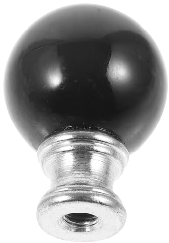 TOPBATHY Bouton de Finition pour Lampadaire Embout de Lampe pour Abat-jour Boule en Verre et Alliage D’aluminium Argenté, pour Décoration de Lampe