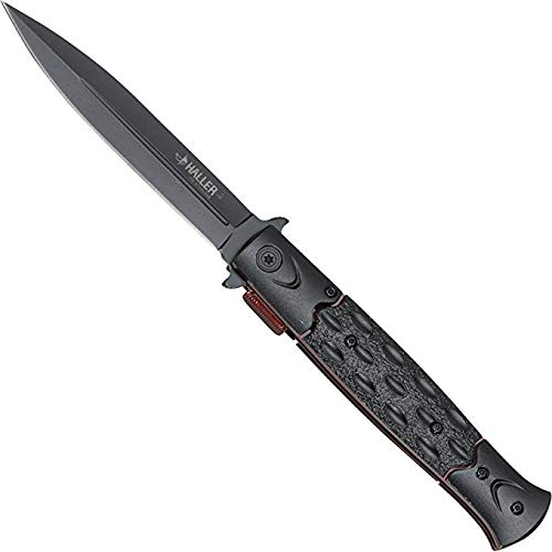 Haller Stiletto Taschenmesser Schwarz