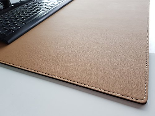 Schreibtischunterlage sanft lux Leder 70 x 50 Beige