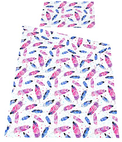 Babylux Kinderbettwäsche 90 x 120cm 2 TLG. Bettwäsche Bettset Babybettwäsche (99. Feder)