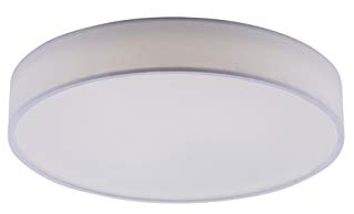 lightling WiZ LED Deckenleuchte Luca, Stoffschirm in weiß inkl. 36W LED mit 16 Mio. Farben, 64.000 Farben, 18 Licht-Szenen, steuerbar über App, Fernbedienung, Wandschalter, dimmbar, Durchmesser 60 cm