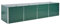 vidaXL Pflanzkübel für den Garten, verzinkter Stahl, 320 x 80 x 77 cm, grün, Blumenkasten, Hochbeet