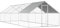 Tidyard Outdoor-Hühnerkäfig Groß Hühnerstall Hühnerhaus mit PE-Dach Geflügelställe Kleintierstall Voliere Vogelvoliere Außen Verschließbares Riegelsystem, 2,75×8×1,92 m Verzinkter Stahl