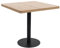 vidaXL Table de Bistro Table de Café Table de Bar Table de Salle à Manger Repas Dîner Restaurant Maison Intérieur Marron Clair 80x80 cm MDF