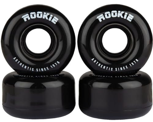 Roller Quad Rookie Disco, 58 mm, Schwarz, 4 Stück