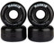 Roller Quad Rookie Disco, 58 mm, Schwarz, 4 Stück