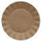 Platos planos de papel compostable mate Bruno Kraft 21 cm 8 uds
