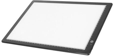 Slide Viewer Light Pad, Ultra Slim A4 Light Pad Scanner, USB C Negatives Old Slides Scanning Light Box with 3 Brightness Levels and Graduated, for Sketching, Stenciling