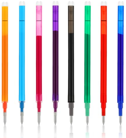 8 Stück Radierbare Ersatzminen 8 Farben Tintenroller Radierbar Ersatzminen 0,7mm Radierbarer Kugelschreiber Ersatzminen Austauschbare Tintenroller Mine Ersatzminen Für Radierbare Kugelschreiber