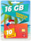Lokale SIM-Karte für die Dominikanische Republik 16 GB / 10 Tage/Anrufe/Aktivierung nur online unter www marcopolomobile.com