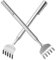 2 pcs Rascador de Espalda,Back Scratcher,Rascadores Traseros Telescópicos de Acero Inoxidable,Rascador de Espalda Portátil de 15 cm a 50 cm,Rascadorde Espalda Telescópico de Acero Inoxidable