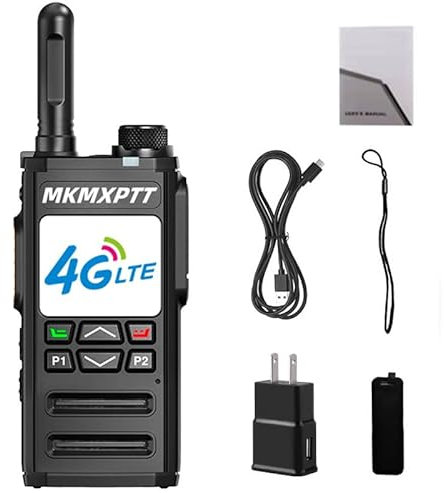 MKMXPTT Network Walkie Talkie, POC Wireless, 6000mAh Battery, GPS, WiFi, Long Range Communication Device
