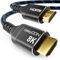 deleyCON Câble HDMI 2.1 8K (48G, ultra haut débit) 8K @ 60Hz 4K @ 120Hz 2K @ 144Hz/165Hz EARC HDCP 2.3/2.2 - Compatible avec DTS:X Dynamic HDR Dolby Atmos TV PS5 Xbox Soundbar Monitor - Noir Bleu